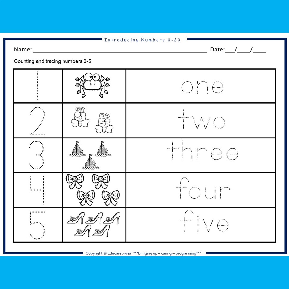 introducing numbers 0 20 a set of accessible math activities for pre k